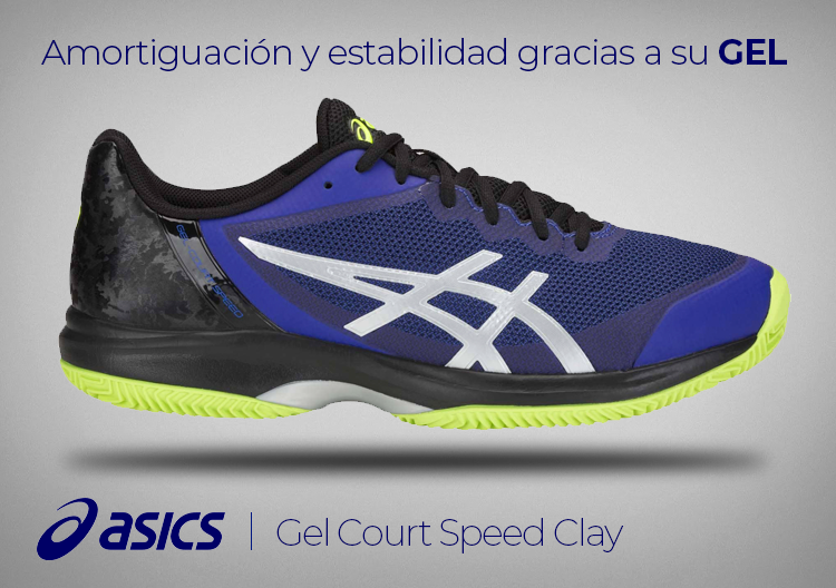 asics gel court speed clay azul